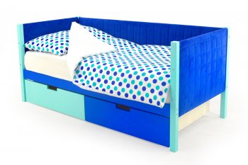 Кровать-тахта мягкая Svogen (мятно-синий) в Губахе - gubaha.mebel-74.com | фото
