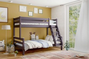 АДЕЛЬ Кровать двухъярусная с наклонной лестницей (лаванда) в Губахе - gubaha.mebel-74.com | фото