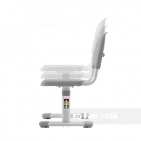 Комплект парта + стул трансформеры Cantare Grey в Губахе - gubaha.mebel-74.com | фото