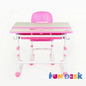 Парта-трансформер + стул Lavoro Pink в Губахе - gubaha.mebel-74.com | фото