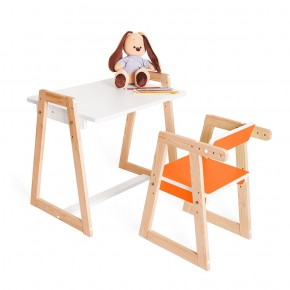 Детская растущая парта и стул Я САМ "Краски" (Оранжевый) в Губахе - gubaha.mebel-74.com | фото