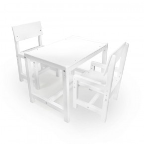 Детский растущий комплект стол и два стула  Я САМ "Лофт" (Белый, Белый) в Губахе - gubaha.mebel-74.com | фото