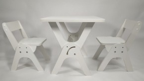 Детский растущий стол-парта и два стула Я САМ "Умка-Дуо" (Белый) в Губахе - gubaha.mebel-74.com | фото