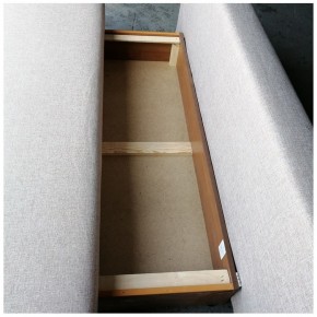 Диван-кровать Комфорт без подлокотников BALTIC AZURE (4 подушки) в Губахе - gubaha.mebel-74.com | фото