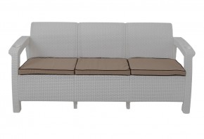 Диван Yalta Premium Sofa 3 Set (Ялта) белый (+подушки под спину) в Губахе - gubaha.mebel-74.com | фото