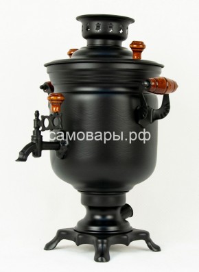 Электрический самовар "Черный Русский" матовая банка на 3 литра (Ограниченная серия) в Губахе - gubaha.mebel-74.com | фото