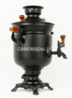 Электрический самовар "Черный Русский" матовая банка на 3 литра (Ограниченная серия) в Губахе - gubaha.mebel-74.com | фото
