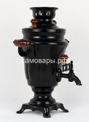 Электрический самовар "Черный Русский" матовый тюльпан на 1,5 литра. Ограниченная серия. в Губахе - gubaha.mebel-74.com | фото