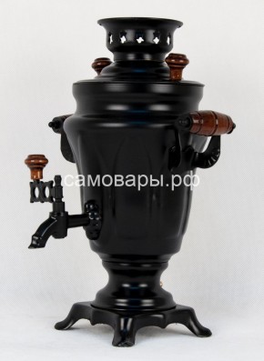 Электрический самовар "Черный Русский" матовый тюльпан в наборе на 1,5 литра. Ограниченная серия. в Губахе - gubaha.mebel-74.com | фото