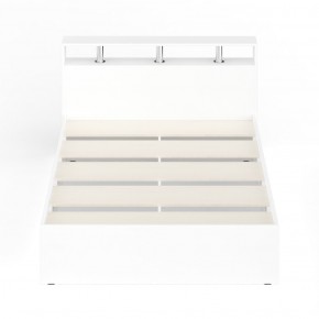 Камелия Кровать 1400, цвет белый, ШхГхВ 143,5х217х78,2 см., сп.м. 1400х2000 мм., без матраса, основание есть в Губахе - gubaha.mebel-74.com | фото