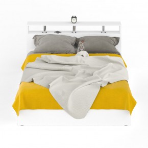 Камелия Кровать с ящиками 1600, цвет белый, ШхГхВ 163,5х217х78,2 см., сп.м. 1600х2000 мм., без матраса, основание есть в Губахе - gubaha.mebel-74.com | фото