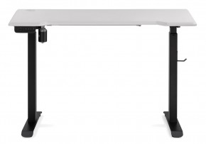 Компьютерный стол Маркос с механизмом подъема 120х75х75 белая шагрень / черный в Губахе - gubaha.mebel-74.com | фото