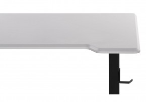 Компьютерный стол Маркос с механизмом подъема 120х75х75 белая шагрень / черный в Губахе - gubaha.mebel-74.com | фото