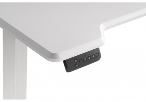 Компьютерный стол Маркос с механизмом подъема 120х75х75 белый / шагрень белая в Губахе - gubaha.mebel-74.com | фото