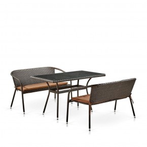 Комплект мебели из иск. ротанга T286A/S139A-W53 Brown в Губахе - gubaha.mebel-74.com | фото