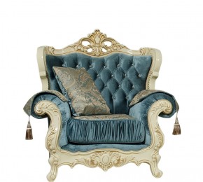 Комплект мягкой мебели Эсмеральда 3+1+1 (Бирюза) без механизма в Губахе - gubaha.mebel-74.com | фото