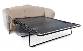 Комплект мягкой мебели Lara 3-1-1 с раскладным механизмом (бежевый/золото) в Губахе - gubaha.mebel-74.com | фото