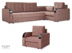 Комплект мягкой мебели Остин HB-178-18 (Велюр) Угловой + 1 кресло в Губахе - gubaha.mebel-74.com | фото
