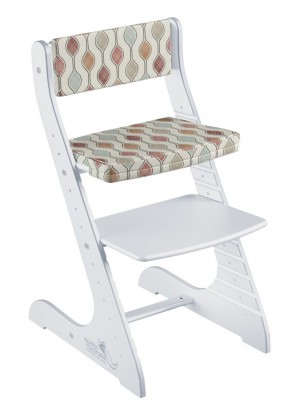 Комплект растущий стул и подушки Конёк Горбунёк Стандарт (Белый, Капелька) в Губахе - gubaha.mebel-74.com | фото