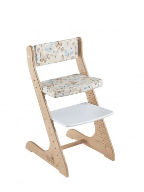 Комплект растущий стул и подушки Конёк Горбунёк Стандарт (Лофт-2, Бабочки) в Губахе - gubaha.mebel-74.com | фото