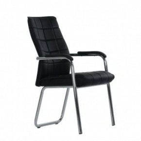 Кресло Barneo K-14 для посетителей и переговорных (черный) в Губахе - gubaha.mebel-74.com | фото