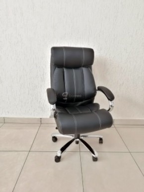 Кресло Barneo K-303 для руководителя (черная экокожа) в Губахе - gubaha.mebel-74.com | фото