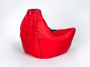 Кресло бескаркасное Авто (Красное с черной полосой) в Губахе - gubaha.mebel-74.com | фото