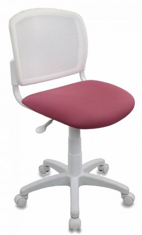 Кресло детское Бюрократ CH-W296NX/26-31 белый TW-15 розовый 26-31 в Губахе - gubaha.mebel-74.com | фото