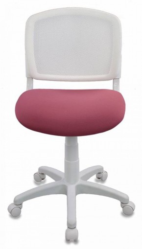 Кресло детское Бюрократ CH-W296NX/26-31 белый TW-15 розовый 26-31 в Губахе - gubaha.mebel-74.com | фото