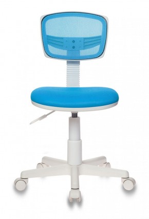 Кресло детское Бюрократ CH-W299/LB/TW-55 голубой в Губахе - gubaha.mebel-74.com | фото