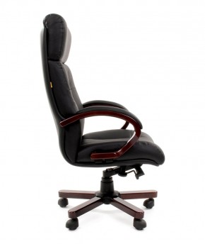 Кресло для руководителя CHAIRMAN  421 (Натуральная кожа) Черное в Губахе - gubaha.mebel-74.com | фото