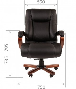Кресло для руководителя CHAIRMAN  503 (Кожа) Черное в Губахе - gubaha.mebel-74.com | фото