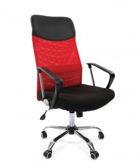 Кресло для руководителя CHAIRMAN 610 N (15-21 черный/сетка красный) в Губахе - gubaha.mebel-74.com | фото