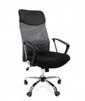Кресло для руководителя CHAIRMAN 610 N(15-21 черный/сетка серый) в Губахе - gubaha.mebel-74.com | фото