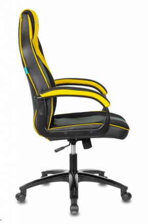 Кресло игровое Бюрократ VIKING 2 AERO YELLOW черный/желтый в Губахе - gubaha.mebel-74.com | фото