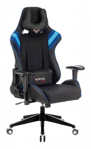 Кресло игровое Бюрократ VIKING 4 AERO BLUE черный/синий в Губахе - gubaha.mebel-74.com | фото