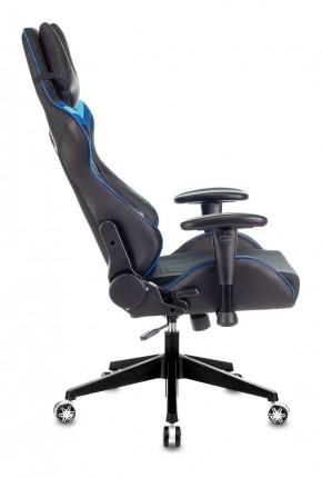 Кресло игровое Бюрократ VIKING 4 AERO BLUE черный/синий в Губахе - gubaha.mebel-74.com | фото