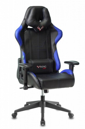 Кресло игровое Бюрократ VIKING 5 AERO BLUE черный/синий в Губахе - gubaha.mebel-74.com | фото