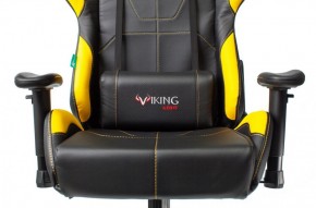 Кресло игровое Бюрократ VIKING 5 AERO YELLOW черный/желтый в Губахе - gubaha.mebel-74.com | фото