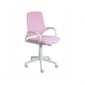 Кресло Ирис White сетка/ткань розовая в Губахе - gubaha.mebel-74.com | фото