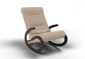 Кресло-качалка Мальта 10-Т-П (ткань/венге) ПЕСОК в Губахе - gubaha.mebel-74.com | фото
