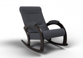 Кресло-качалка Венето 13-Т-ГР (ткань/венге) ГРАФИТ в Губахе - gubaha.mebel-74.com | фото
