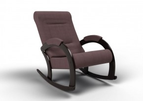 Кресло-качалка Венето 13-Т-КМ (ткань/венге) КОФЕ С МОЛОКОМ в Губахе - gubaha.mebel-74.com | фото