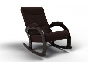 Кресло-качалка Венето 13-Т-Ш (ткань/венге) ШОКОЛАД в Губахе - gubaha.mebel-74.com | фото