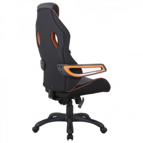 Кресло компьютерное BRABIX Techno Pro GM-003 (ткань черное/серое, вставки оранжевые) 531813 в Губахе - gubaha.mebel-74.com | фото