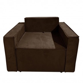 Кресло-кровать Принц КК1-ВК (велюр коричневый) в Губахе - gubaha.mebel-74.com | фото