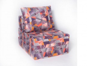 Кресло-кровать-пуф бескаркасное Окта (Велюр принт 2) в Губахе - gubaha.mebel-74.com | фото