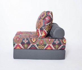 Кресло-кровать-пуф бескаркасное Прайм (мехико серый-графит) в Губахе - gubaha.mebel-74.com | фото