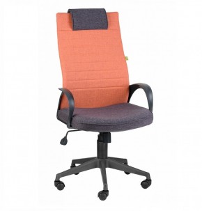Кресло Квест HOME (Ткань КФ-28/КФ-13) оранжевый-сливовый в Губахе - gubaha.mebel-74.com | фото