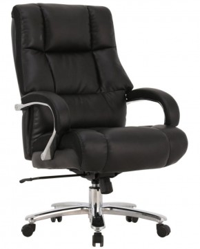Кресло офисное BRABIX PREMIUM "Bomer HD-007" (рециклированная кожа, хром, черное) 531939 в Губахе - gubaha.mebel-74.com | фото